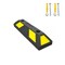 Traffic Kontrol Parking Curb Wheel Stop Kit With Bolts - 20inIN Long - Black With Yellow Stripes TK-PS-20-BKYW-KIT-B - alternate 1
