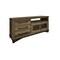 Homeroots 61" Brown Solid Wood Cabinet Enclosed Storage Distressed TV Stand 528721 - alternate 1