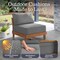Alaterre Furniture Alaterre Barton Armless Outdoor Patio Chair with Gray Cushions Natural Furniture Design 80-OUTD-WD-AMLCH-G - alternate 3
