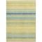 Homeroots 3' X 5' Yellow Denim Blue And Sky Blue Striped Washable Indoor Outdoor Area Rug 614857 - alternate 4