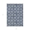 Homeroots 9' X 12' Navy Blue And Ivory Floral Washable Indoor Outdoor Area Rug 595977 - alternate 5