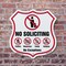 Signmission No Soliciting Shield Sign No Politics Ma, 6 Inch X 6 Inch, Plastic Sign SHI-P-6-403 - alternate 3