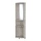 Homeroots 75in Gray Wood Corner Bar Cabinet With Two Doors 552291 - alternate 3