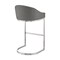 Armen Living Katherine 30in Bar Stool in Brushed Stainless Steel with Gray Faux Leather LCKABABSGRY30 - alternate 3