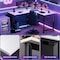 Healsmart L-Shaped 50-Inch Gaming Computer Desk with Reversible Corner for Students to Study and Write, Woode 3A88FNDESKOFFICEL50X43WHT - alternate 4