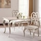 Homeroots Set of Two Ivory and Champagne Upholstered Velvet And Solid Wood Dining Side Chairs, 2PK 573387 - alternate 7