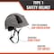 Malta Dynamics Safety Helmet, Polyethylene, Ratchet, Grey, Fits Hat Size One Size Fits Most HTG1100 - alternate 4