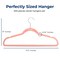 Serenelife Velvet Hangers, Non-Slip Felt Hangers w/ 360 Deg Swivel Hook, Space-Saving, Ultra-Thin, Pink, 200PK SLHVELPIK200 - alternate 3