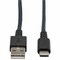 Eaton EATON Heavy-duty USB-A To USB-C Cable, USB 2.0, Uhmwpe And Aramid Fibers, M/m U038-003-GY-MAX - alternate 1