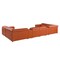 Homeroots Camel Italian Leather Power Reclining U Shaped Eight Piece Corner Sectional With Console 634676 - alternate 6