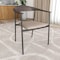 Leisuremod Kora Modern Leather Dining Arm Chair with Iron Legs in Taupe, 2PK KCWN-21TP2 - alternate 7