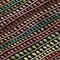 Homeroots 3' X 5' Black Green And Gold Striped Washable Indoor Outdoor Area Rug 588238 - alternate 6