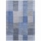 Homeroots 8' X 10' Denim Blue And Navy Blue Striped Washable Indoor Outdoor Area Rug 581692 - alternate 4