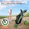 Jovial Foldable 3 Wheel Junior Golf Push Pull Cart with Aluminum Frame 33 lbs Capacity Adjustable Padded JOVGFP9 - alternate 3