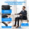 Simple Deluxe Waiting Room Leather Guest Chairs with Padded Arms, Comfy Stationary Reception Meeting Chair, Rest 3A88FNCHAR22X36PUBLK - alternate 3