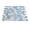 Apollo Tile Light Blue 10.8 in x 11.5 in Glass Glossy Floor and Wall Mosaic Tile 8.63 sqft/case, 10PK APLAHX8805A - alternate 5
