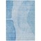 Homeroots 9' X 12' Denim Blue And Sky Blue Abstract Washable Indoor Outdoor Area Rug 582012 - alternate 3