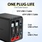 Overtime 4-in-1 Retractable Wall Charger with Dual 45W Type-C Cables, Black D36 - alternate 4