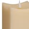 Homeroots Set of Two Beige Square Flameless Pillar Candles, 2PK 517661 - alternate 2