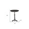Homeroots 30" Brown Iron Round Pedestal End Table 571184 - alternate 3