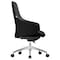 Leisuremod Celeste Office Chair in Upholstered Leather and Iron Frame with Swivel and Tilt, Black CO20BLL - alternate 3