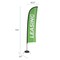 Showdown Displays 13 Ft  Premium Blade Sail Sign Kit (Double-Sided With Spider Base) - Leasing Green 908121-008 - alternate 2