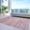 Homeroots 3' X 5' Pink And Ivory Argyle Washable Indoor Outdoor Area Rug 615818 - alternate 5
