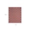 Homeroots 6' X 9' Brick Red And Ivory Geometric Indoor Outdoor Area Rug 572911 - alternate 4