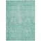 Homeroots 8' X 10' Aqua And Ivory Damask Washable Indoor Outdoor Area Rug 603356 - alternate 3