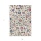 Homeroots 9' X 12' Linen Pink And Denim Blue Floral Washable Indoor Outdoor Area Rug 597828 - alternate 4