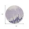 Homeroots 8' Purple And Ivory Round Abstract Washable Indoor Outdoor Area Rug 613652 - alternate 5