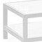 Homeroots 35" White Aluminum Coffee Table With Shelf 372176 - alternate 4