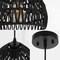 Jonathan Y Campana 8.25" 1-Light Bohemian Modern Woven Rope/Iron LED Pendant, Black JYL6512B - alternate 2