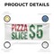Signmission Pizza Slice $5, 18 Inch x 48 Inch, Vinyl Banner B-30809 - alternate 2