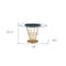 Homeroots 48" Clear And Gold Glass And Stainless Steel Pedestal Base Round Top Dining Table 569438 - alternate 5