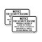 Signmission For Security Persons Entering Leaving Premises May, 18'' X 24'' 2 Signs, Heavy Gauge Aluminum, 2PK A-1824-2PACK-25190 - alternate 1