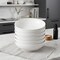 Homeroots White Six Piece Porcelain Service For Six Bowl Set 483485 - alternate 4