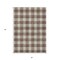 Homeroots 3' X 5' Brown And Beige Plaid Washable Indoor Outdoor Area Rug 595379 - alternate 5