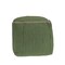 Homeroots 18" Moss Green And Natural Cotton And Jute Cube Pouf Ottoman 551552 - alternate 4