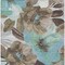 Homeroots 8' X 10' Khaki And Taupe Floral Washable Indoor Outdoor Area Rug 611007 - alternate 5
