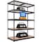Homedant 5-Tier Boltless Heavy Duty Metal Shelving Unit, 47.7"W x 24.1"D x 71.3"H, Black 805904 - alternate 1