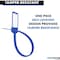 Kable Kontrol Write On Zip Tie Tags, 6in L, 40 Lbs Strength, 1-3/8in x 5/8in Flag Size, 100Pcs, Blue, 100PK CTWO-NF-6-40-BL - alternate 3