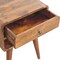 Homeroots 22" Brown Solid Wood One Drawer Nightstand 651606 - alternate 7