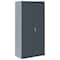 Sandusky Lee Shelving Storage Cabinet, 72 in H, 36 in W, 18 in D, Swing, Keyed, Dark Gray, 4 Shelves, 0 Drawers CA41361872-02 - alternate 6