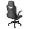 Elama High Back Adjustable Faux Leather Office Chair in Black and Gray ELM-F-009 - alternate 5