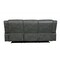 Homeroots 86" Gray Faux Leather Sofa With Black Legs 366299 - alternate 6