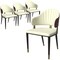 Leisuremod Aria Modern Dining Chair in Leather and Iron Legs with Curved Back in Red, 4PK AC45R4 - alternate 1