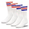 Railroad Sock "Team Spirit" Striped Crew Socks, Orange/Blue, 2PK 1570S OR/BL - alternate 3