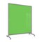 Ghent EZ Mobile Glassboard, Aluminum Frame, Magnetic, 75"H x 62"W, Green EZ1MA7562GN - alternate 1