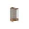 Ghent 76''H x 48''W x 20''D Edge Display Case 12'' Base w/ Chocolate Back & Satin Frame 94LFCO-SN-PUO - alternate 1